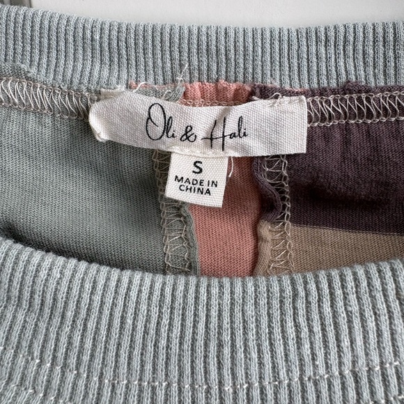 Oli & Hali Patchwork Daisy Pullover Top JT0168 - Boho Mixed Media Pastel S - Picture 3 of 6